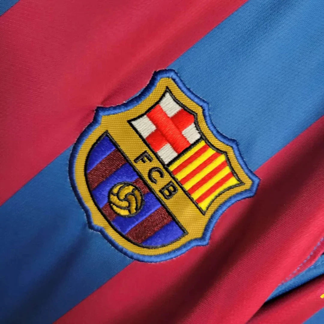 Barcellona 2005 L/S UCL Maglia Home