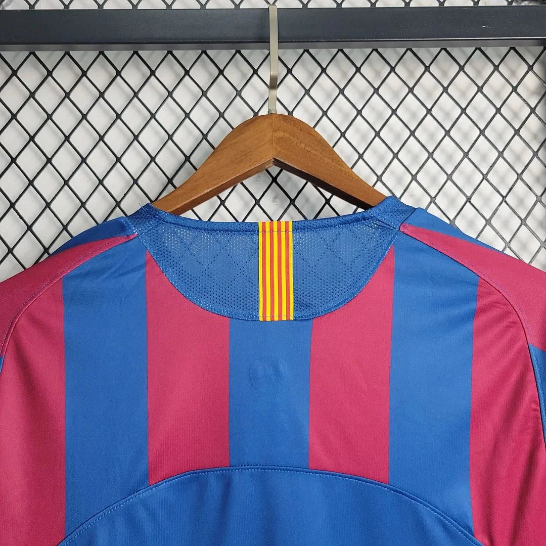 Barcellona 2005 L/S UCL Maglia Home