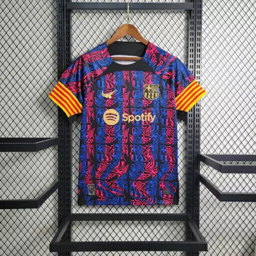 Maillot Barcelone 2023 Bleu+Rose