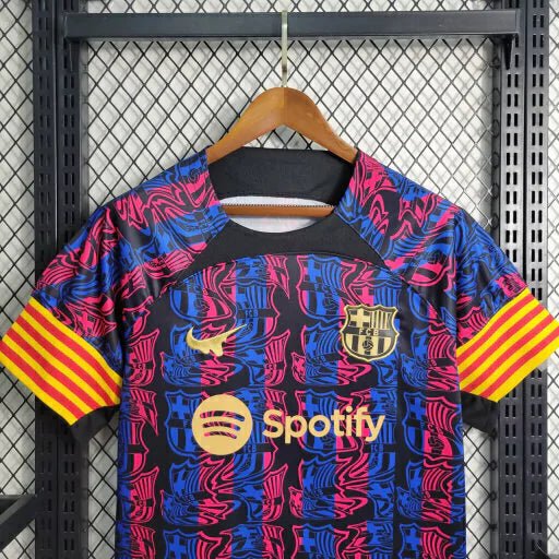 Maillot Barcelone 2023 Bleu+Rose