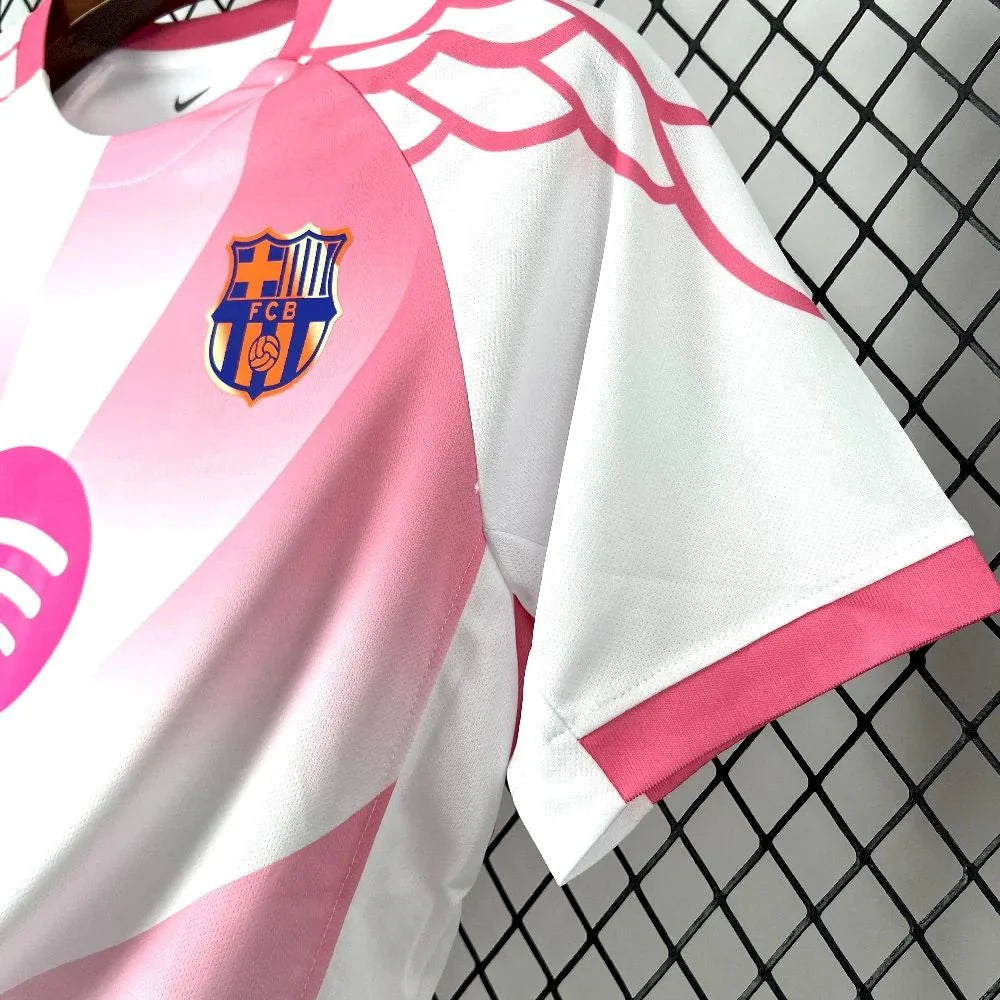 Barcellona 2025 White/Pink Special Maglia