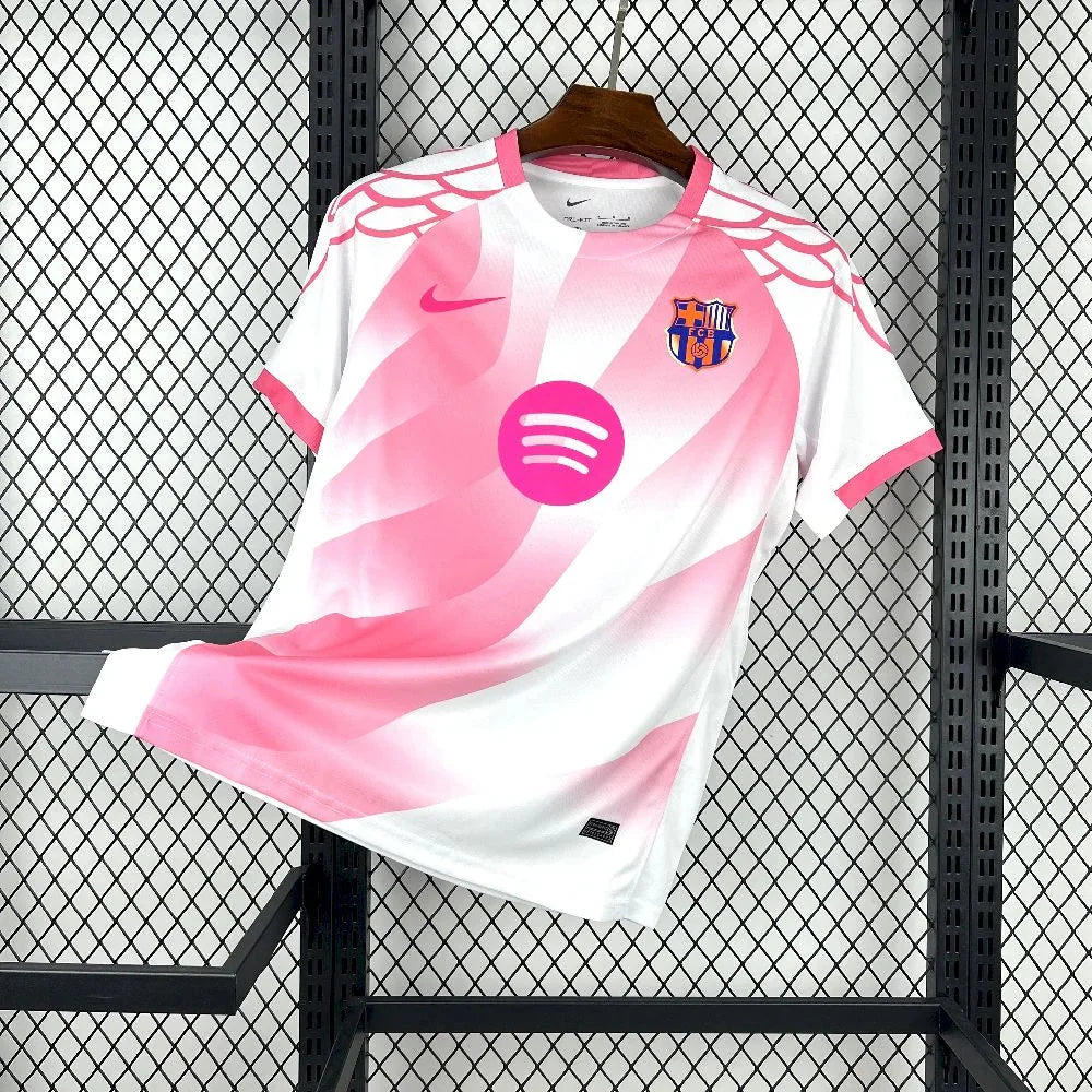 Barcellona 2025 White/Pink Special Maglia