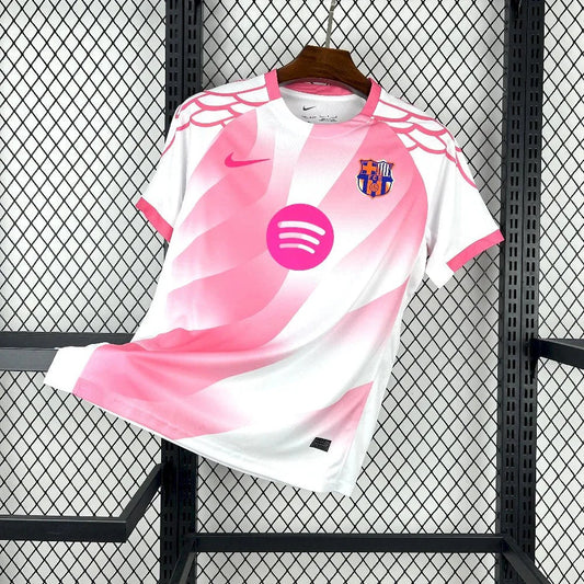 Barcellona 2025 White/Pink Special Maglia