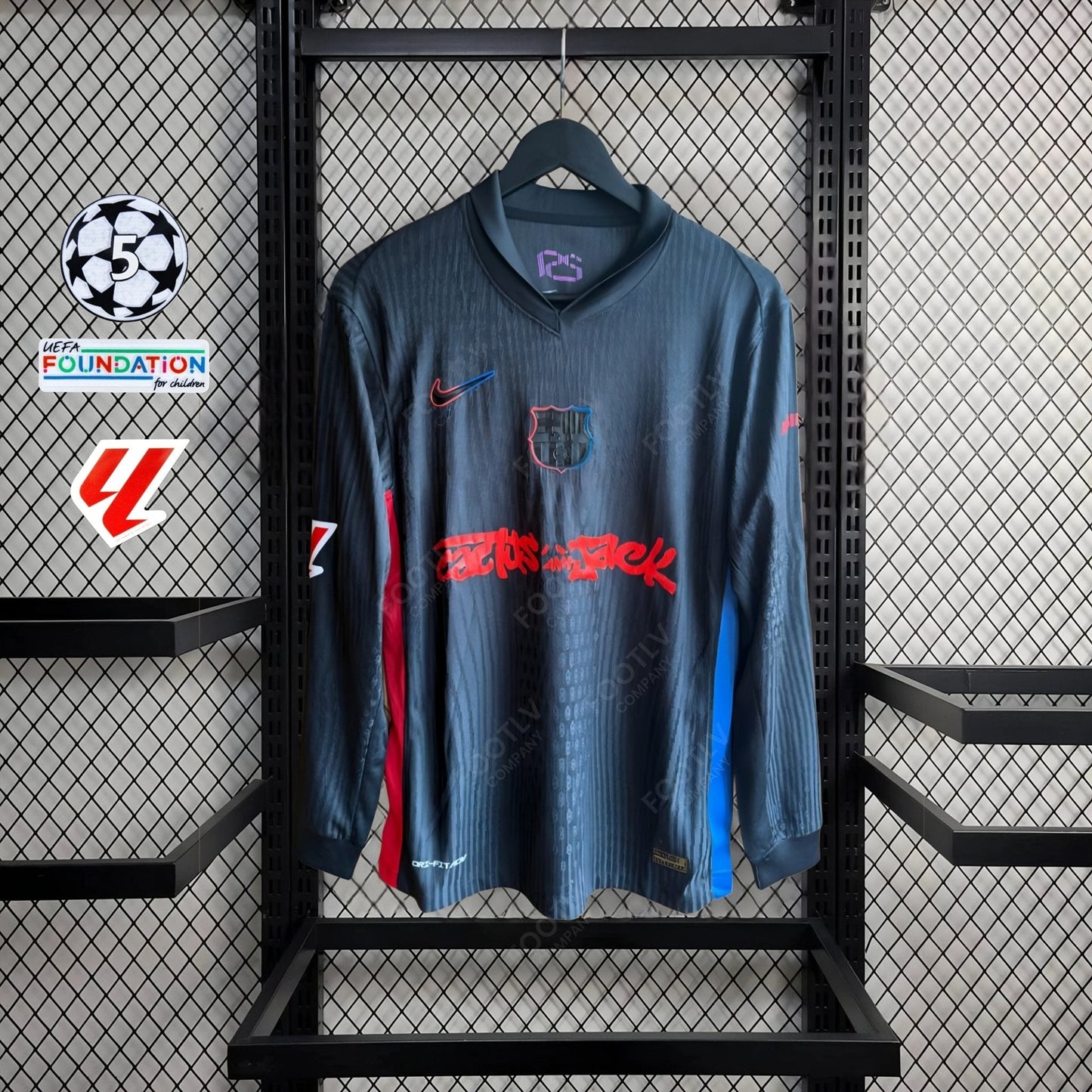 Barcellona × Travis Scott 2024 Unreleased Maglia L/S