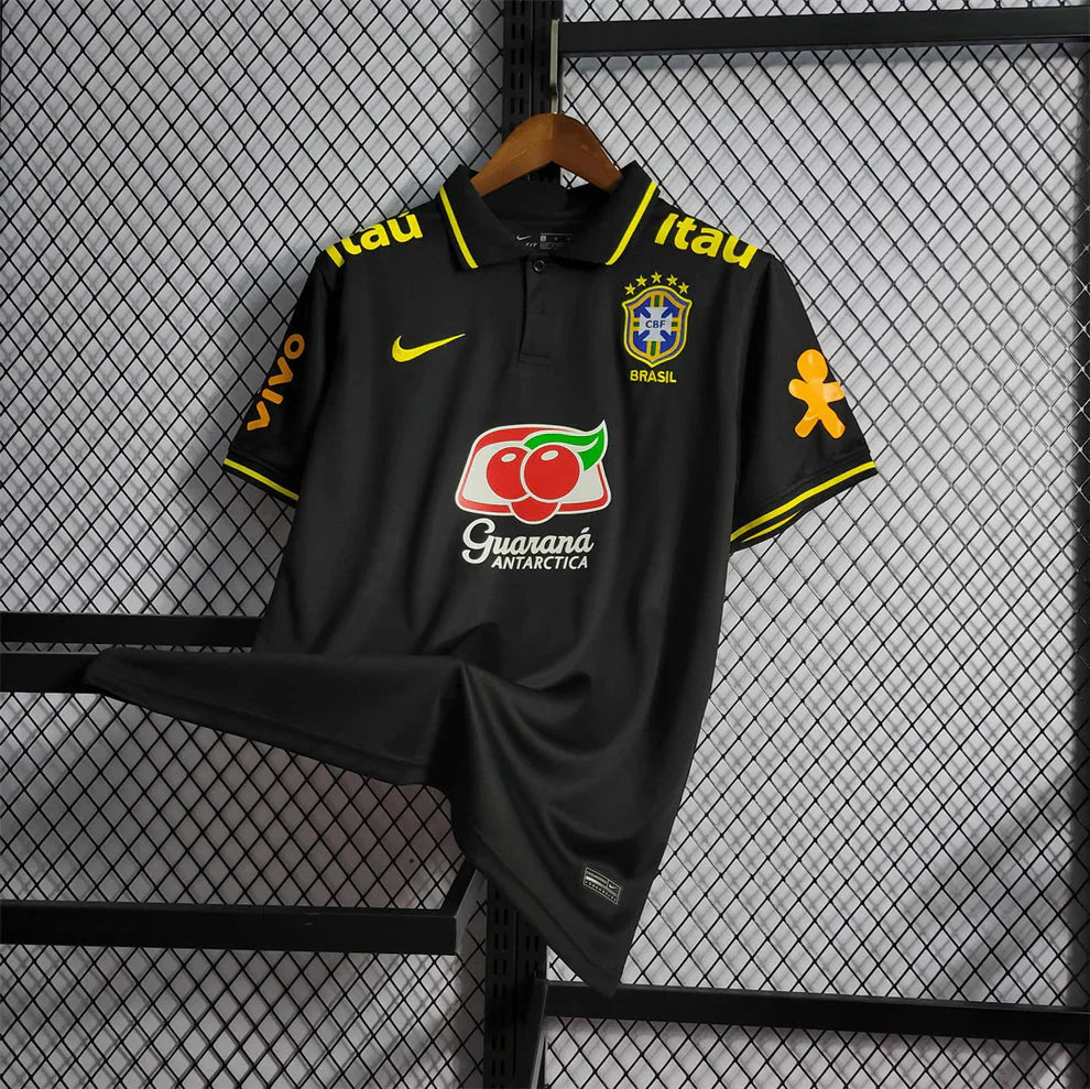 Brasile Black Polo Maglia