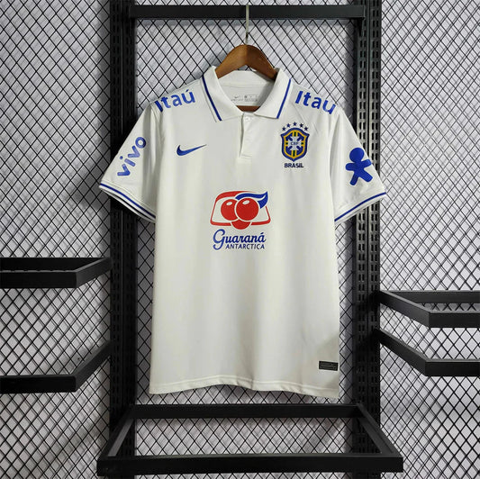 Brasile White Polo Maglia