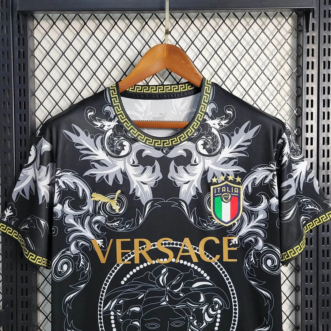 Italia × Versace 2024 Black Special Maglia