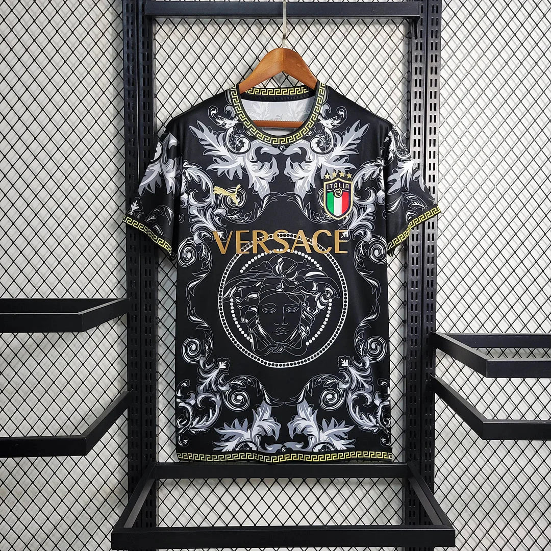 Italia × Versace 2024 Black Special Maglia