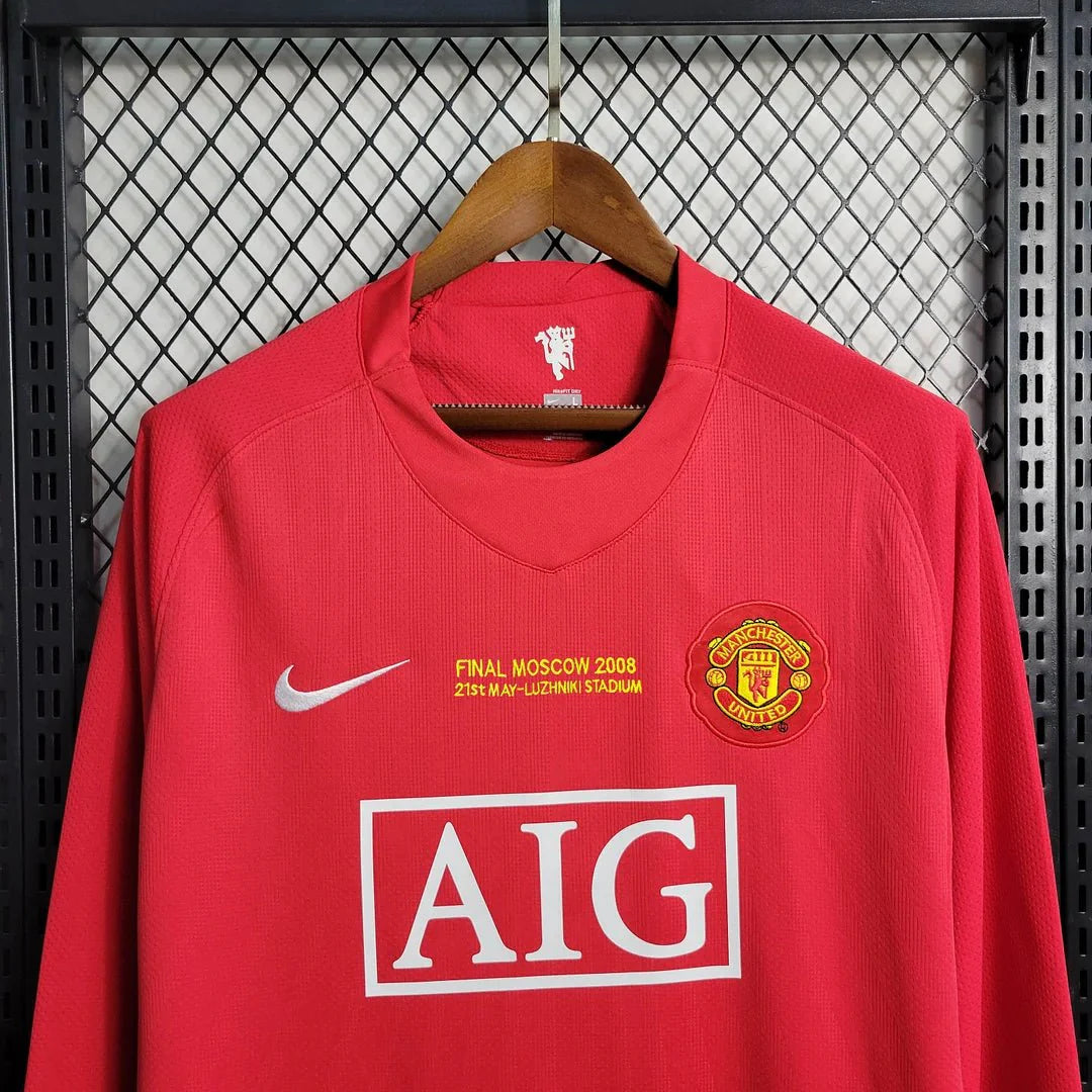 Maillot domicile Manchester United 2007 L/S UCL