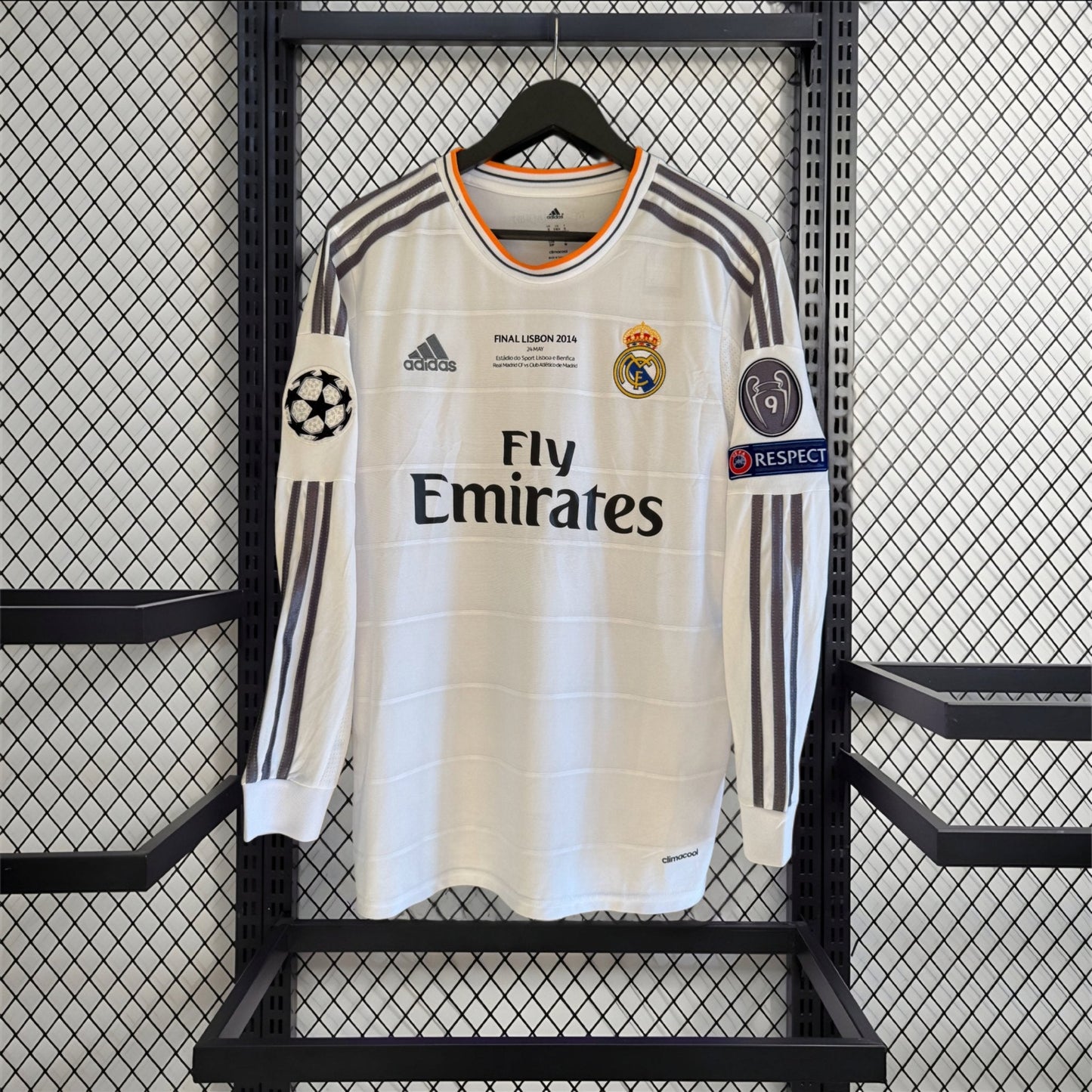 Maillot du Real Madrid 2013 Domicile Manches Longues UCL