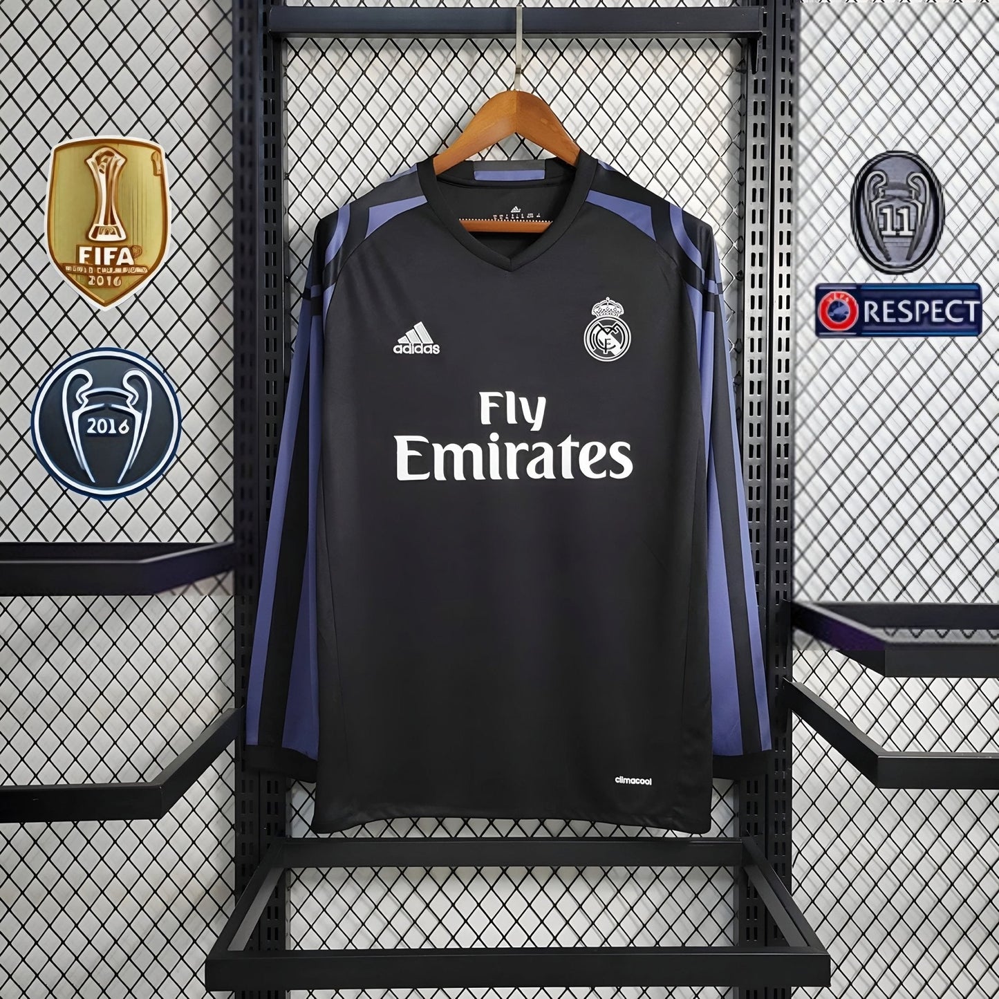 Real Madrid 2016 Maillot Third Manches Longues