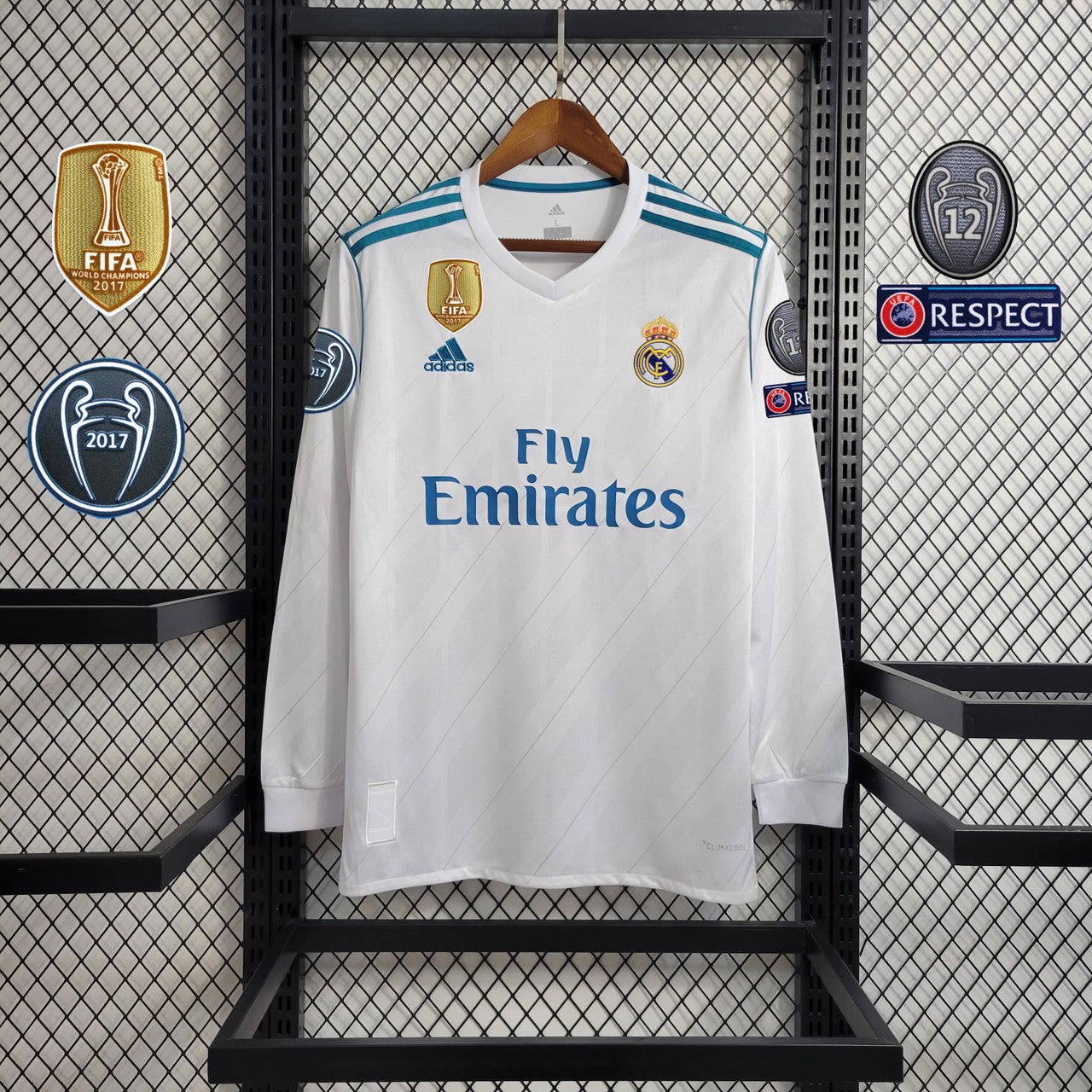 Real Madrid 2017 L/S Maglia Home