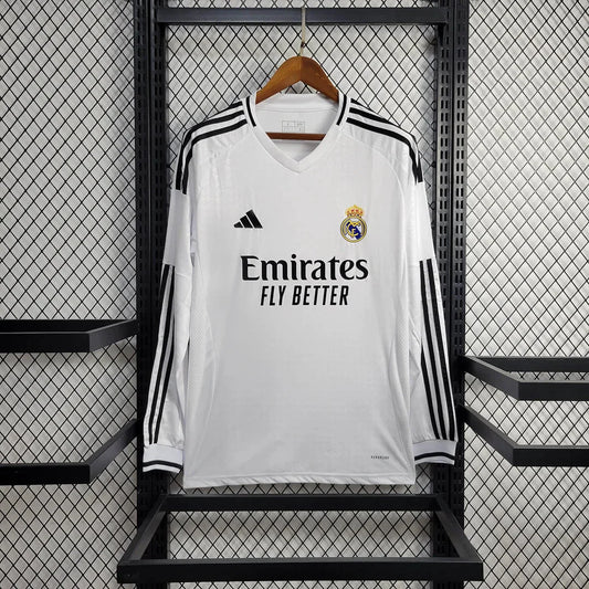 Real Madrid 2024 Maillot Domicile Manches Longues