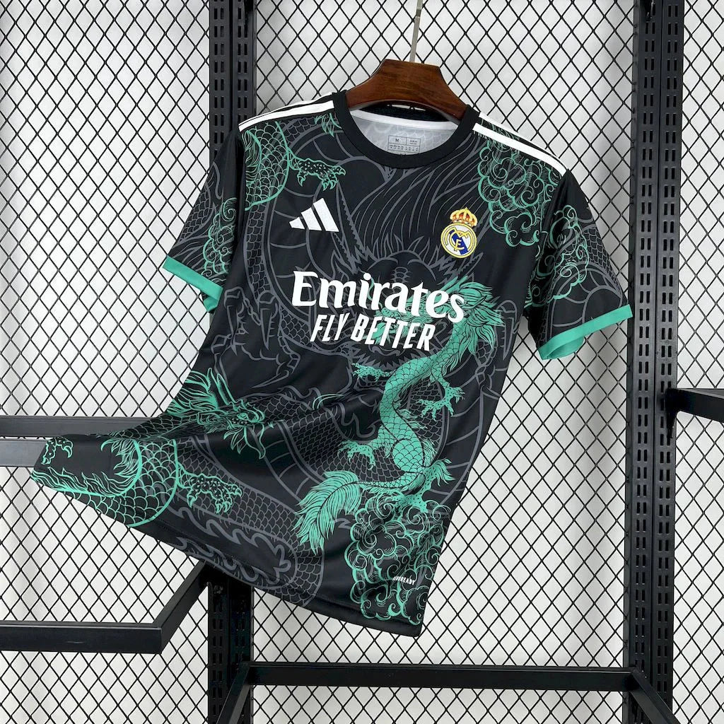 Real Madrid 2025 Maillot spécial Dragon émeraude