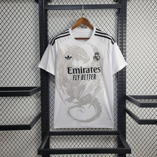 Real Madrid 2025 White Dragon Special Maglia